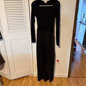 MELLODAY Black Long Sleeve Maxi Dress